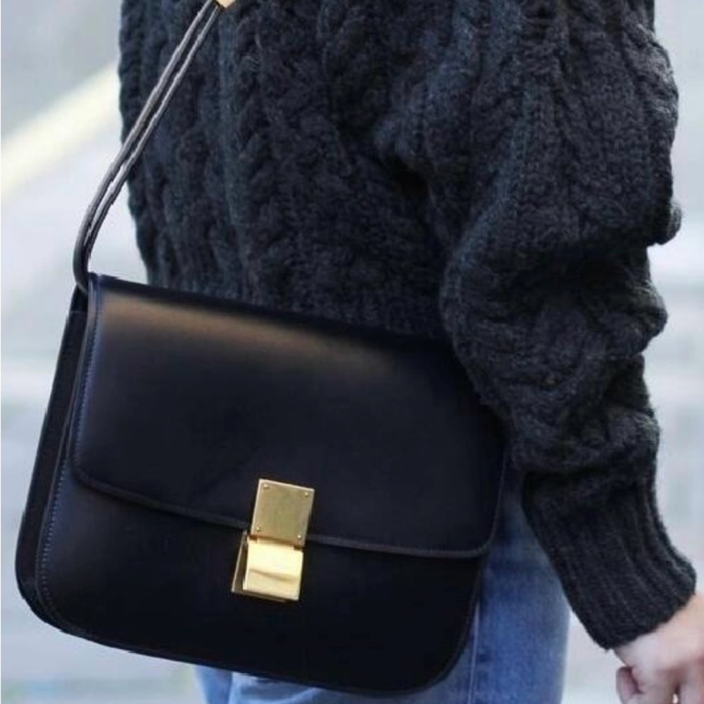 Italian Leather Box Bag